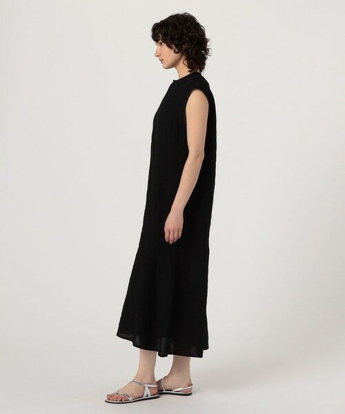 TOMORROWLAND / トゥモローランド ロング・マキシ丈ワンピース | ランダムリネン フレンチスリーブワンピース | 詳細2