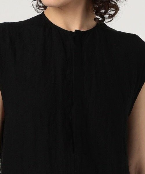 TOMORROWLAND / トゥモローランド ロング・マキシ丈ワンピース | ランダムリネン フレンチスリーブワンピース | 詳細4