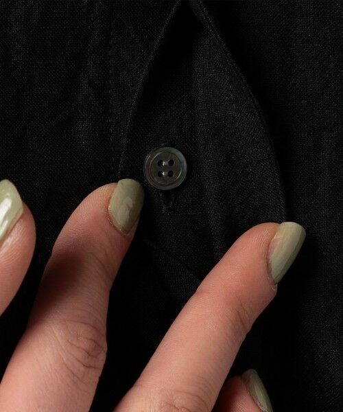 TOMORROWLAND / トゥモローランド ロング・マキシ丈ワンピース | ランダムリネン フレンチスリーブワンピース | 詳細8