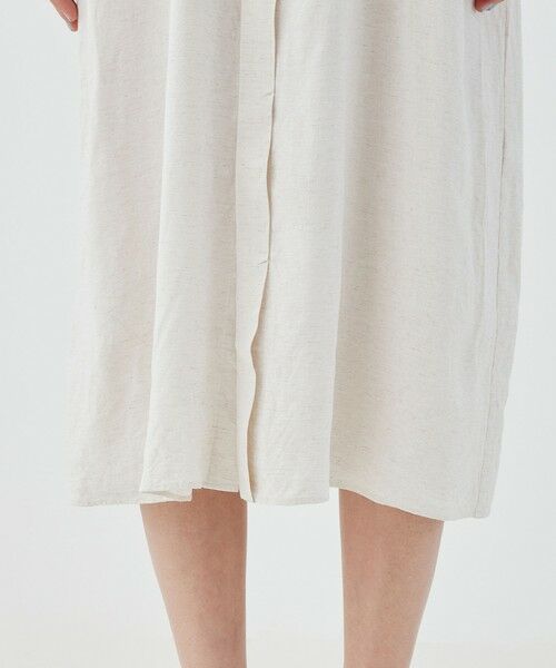 TOMORROWLAND / トゥモローランド ミニ丈・ひざ丈ワンピース | ホームステッドクロス スタンドカラーシャツワンピース | 詳細6