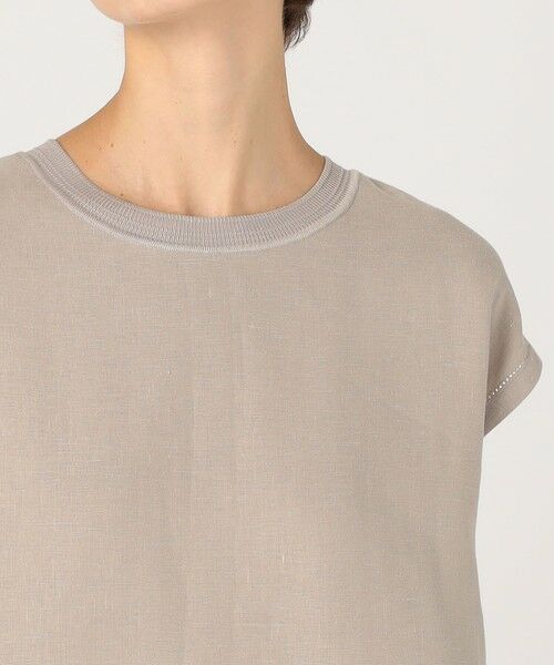 TOMORROWLAND / トゥモローランド ミニ丈・ひざ丈ワンピース | フレンチリネン ノースリーブワンピース | 詳細4