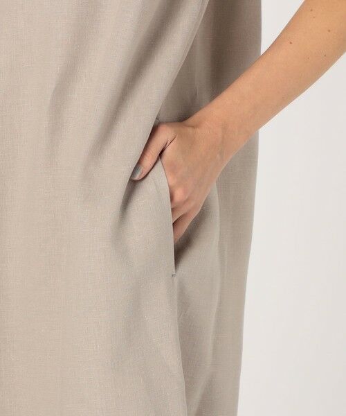 TOMORROWLAND / トゥモローランド ミニ丈・ひざ丈ワンピース | フレンチリネン ノースリーブワンピース | 詳細8