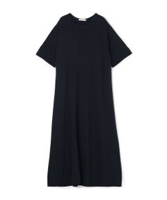 TOMORROWLAND / トゥモローランド ロング・マキシ丈ワンピース | ストレッチコットン ラウンドネックワンピース