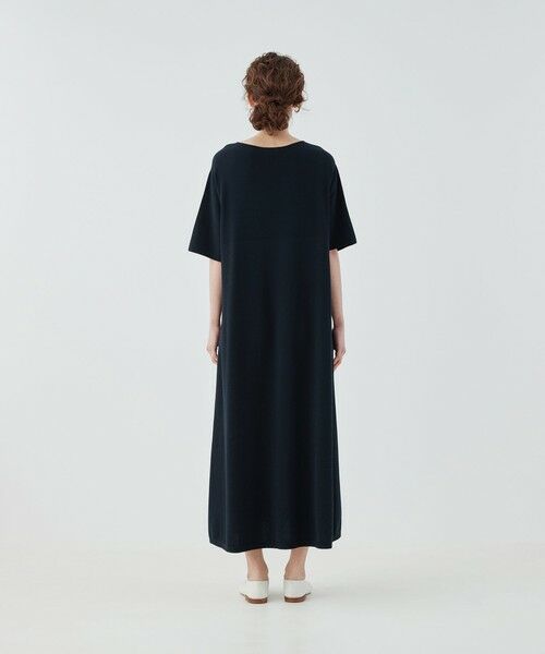 TOMORROWLAND / トゥモローランド ロング・マキシ丈ワンピース | ストレッチコットン ラウンドネックワンピース | 詳細3