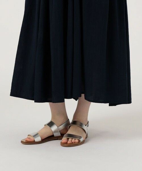 トゥモローランド 半袖ティアードロングワンピース 36 Khadi and Co NAGAR ギャザーワンピース （ロング・マキシ丈