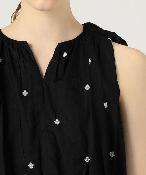 TOMORROWLAND / トゥモローランド シャツ・ブラウス | 【別注】ne Quittez pas BLACK DOUBLE ORGANZA トップス | 詳細5