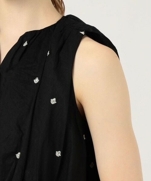 別注】ne Quittez pas BLACK DOUBLE ORGANZA トップス （シャツ