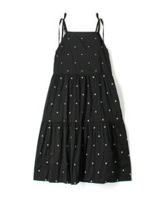 TOMORROWLAND / トゥモローランド ロング・マキシ丈ワンピース | 【別注】ne Quittez pas BLACK pearl embroidery ドレス