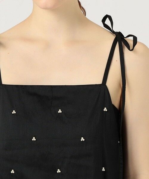 別注】ne Quittez pas BLACK pearl embroidery ドレス （ロング