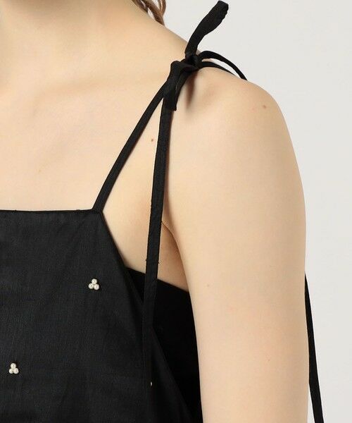 TOMORROWLAND / トゥモローランド ロング・マキシ丈ワンピース | 【別注】ne Quittez pas BLACK pearl embroidery ドレス | 詳細6