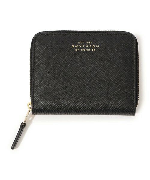 SMYTHSON スマイソン パナマ ジップウォレット 財布 ネイビー