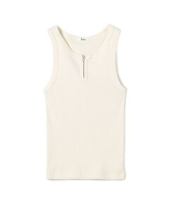 TOMORROWLAND / トゥモローランド タンクトップ | シルクネップ ジップタンクトップ