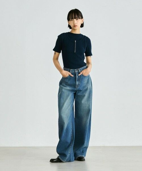 TOMORROWLAND / トゥモローランド Tシャツ | シルクネップ ハーフスリーブトップス | 詳細1