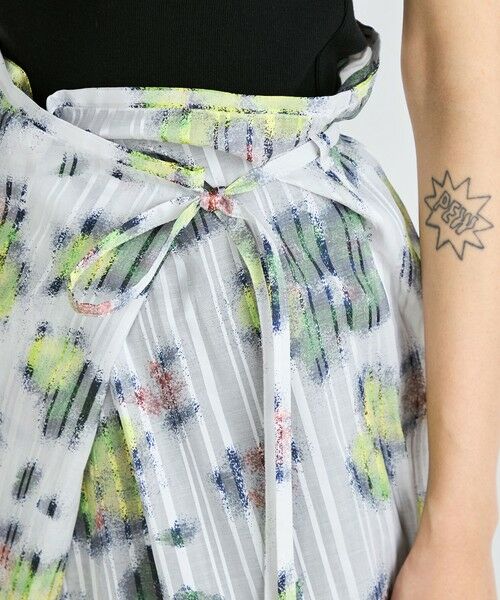 TOMORROWLAND / トゥモローランド ロング・マキシ丈スカート | フラワープリント ラップスカート | 詳細7