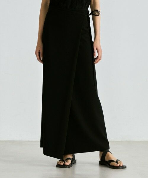 TOMORROWLAND / トゥモローランド ロング・マキシ丈スカート | スパンギャバ ラップスカート | 詳細2