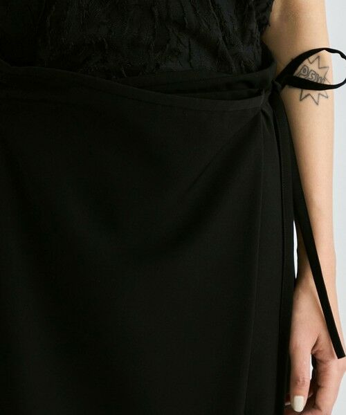 TOMORROWLAND / トゥモローランド ロング・マキシ丈スカート | スパンギャバ ラップスカート | 詳細5