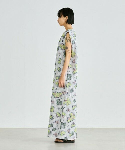 TOMORROWLAND / トゥモローランド ロング・マキシ丈ワンピース | フラワープリント ノースリーブワンピース | 詳細2