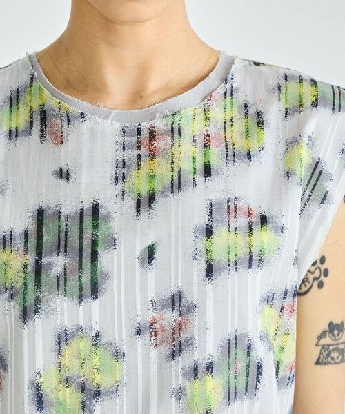 TOMORROWLAND / トゥモローランド ロング・マキシ丈ワンピース | フラワープリント ノースリーブワンピース | 詳細4