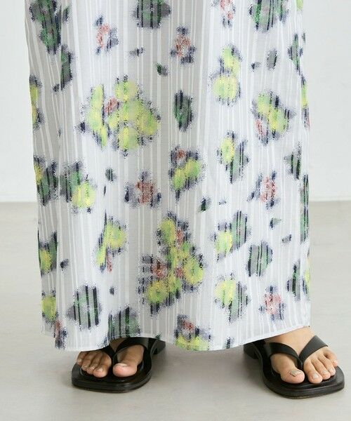 TOMORROWLAND / トゥモローランド ロング・マキシ丈ワンピース | フラワープリント ノースリーブワンピース | 詳細7