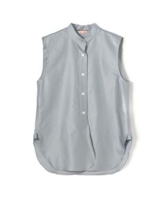 TOMORROWLAND / トゥモローランド シャツ・ブラウス | コットンバックサテン ノースリーブブラウス