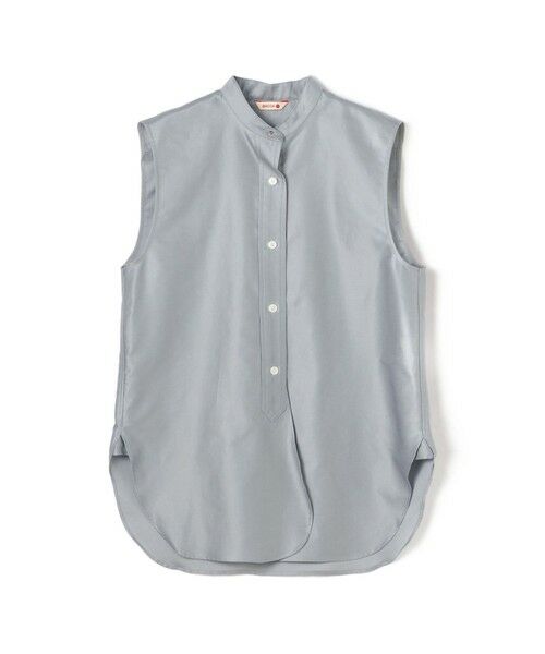 TOMORROWLAND / トゥモローランド シャツ・ブラウス | コットンバックサテン ノースリーブブラウス(61 ライトブルー)