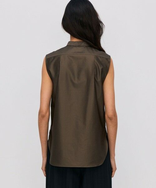TOMORROWLAND / トゥモローランド シャツ・ブラウス | コットンバックサテン ノースリーブブラウス | 詳細4