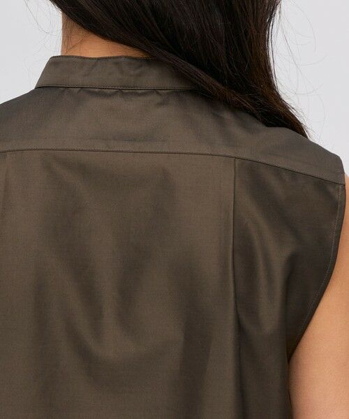 TOMORROWLAND / トゥモローランド シャツ・ブラウス | コットンバックサテン ノースリーブブラウス | 詳細6