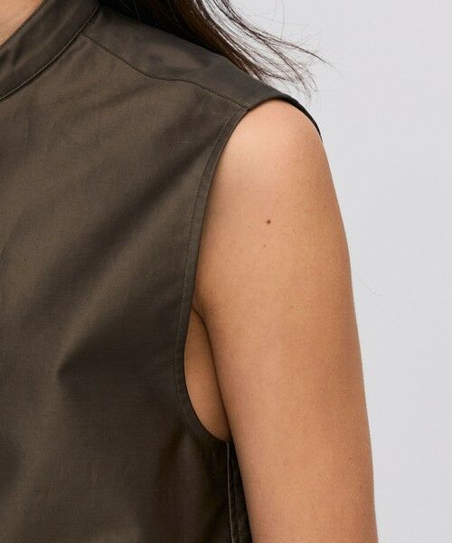 TOMORROWLAND / トゥモローランド シャツ・ブラウス | コットンバックサテン ノースリーブブラウス | 詳細7