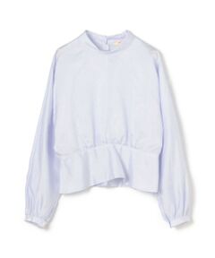 セール】 コットンシルクサテン アートタックブラウス （シャツ