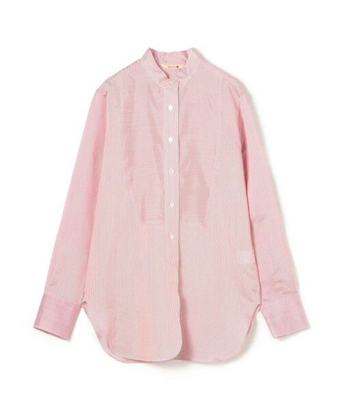 美品　トゥモローランド　ウォッシャブルシルクスタンドカラーブラウス　ライトピンク トゥモローランドコレクション TOMORROWLAND collection