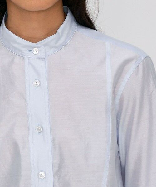 TOMORROWLAND / トゥモローランド シャツ・ブラウス | ウォッシャーシルク スタンドカラーシャツ | 詳細5