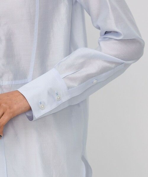 TOMORROWLAND / トゥモローランド シャツ・ブラウス | ウォッシャーシルク スタンドカラーシャツ | 詳細7