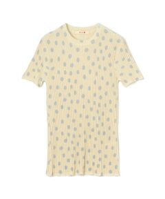 TOMORROWLAND / トゥモローランド ニット・セーター | レーヨンラメ リブハーフスリーブニット