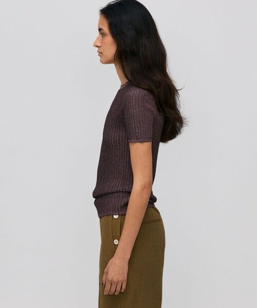 TOMORROWLAND / トゥモローランド ニット・セーター | レーヨンラメ リブハーフスリーブニット | 詳細3