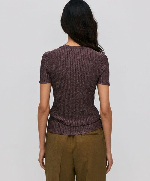TOMORROWLAND / トゥモローランド ニット・セーター | レーヨンラメ リブハーフスリーブニット | 詳細4