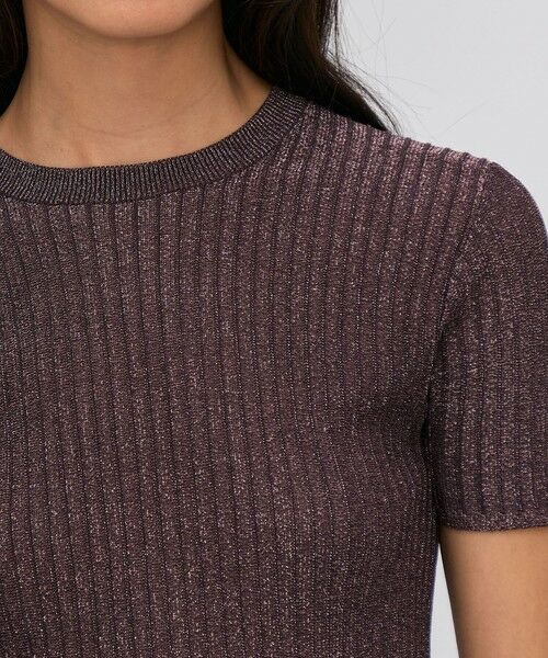 TOMORROWLAND / トゥモローランド ニット・セーター | レーヨンラメ リブハーフスリーブニット | 詳細5