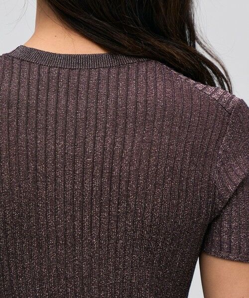 TOMORROWLAND / トゥモローランド ニット・セーター | レーヨンラメ リブハーフスリーブニット | 詳細6