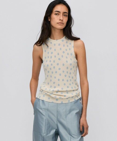 TOMORROWLAND / トゥモローランド ニット・セーター | レーヨンラメ リブアメリカンスリーブニット | 詳細2