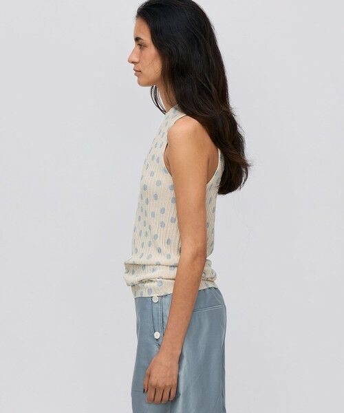 TOMORROWLAND / トゥモローランド ニット・セーター | レーヨンラメ リブアメリカンスリーブニット | 詳細3