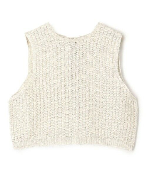 TOMORROWLAND / トゥモローランド ニット・セーター | 【一部WEB先行予約】オーロラフィルム リネンベスト（11 ホワイト）