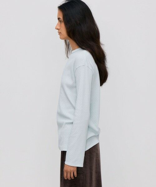 TOMORROWLAND / トゥモローランド Tシャツ | ハイツイストレース コットンロングプルオーバー | 詳細3