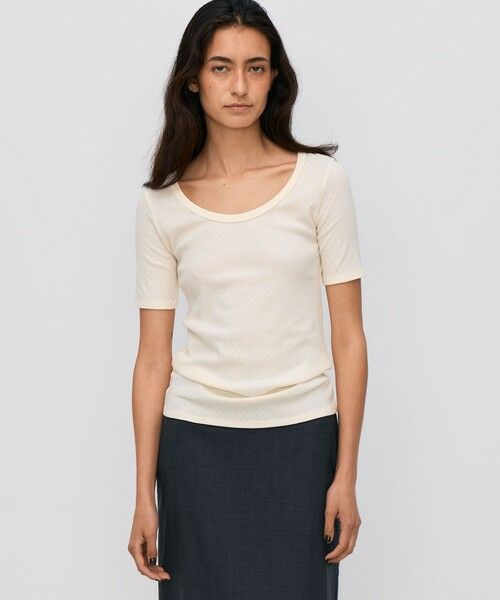 TOMORROWLAND / トゥモローランド Tシャツ | ハイツイストレース コットンハーフプルオーバー | 詳細2