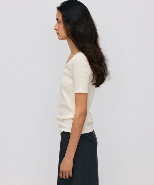 TOMORROWLAND / トゥモローランド Tシャツ | ハイツイストレース コットンハーフプルオーバー | 詳細3