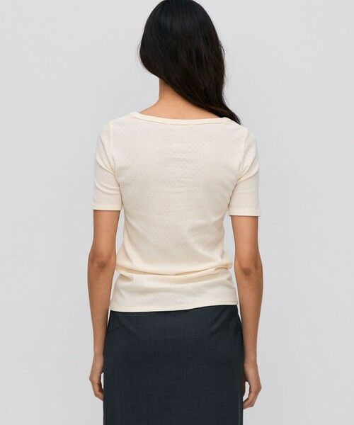 TOMORROWLAND / トゥモローランド Tシャツ | ハイツイストレース コットンハーフプルオーバー | 詳細4