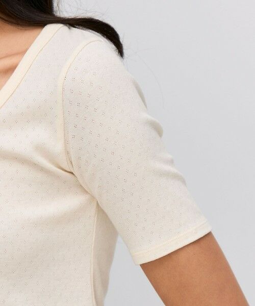 TOMORROWLAND / トゥモローランド Tシャツ | ハイツイストレース コットンハーフプルオーバー | 詳細7