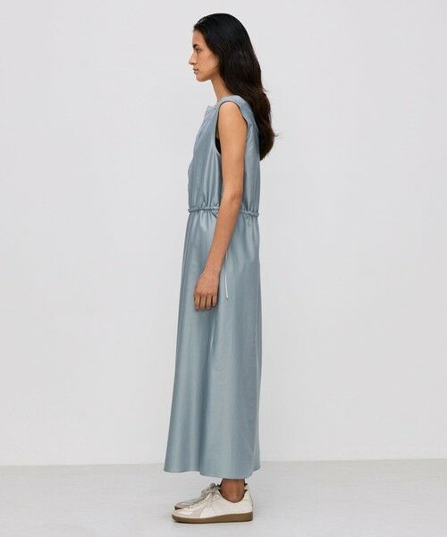 TOMORROWLAND / トゥモローランド ロング・マキシ丈ワンピース | コットンバックサテン オーガンジーコンビドレス | 詳細2