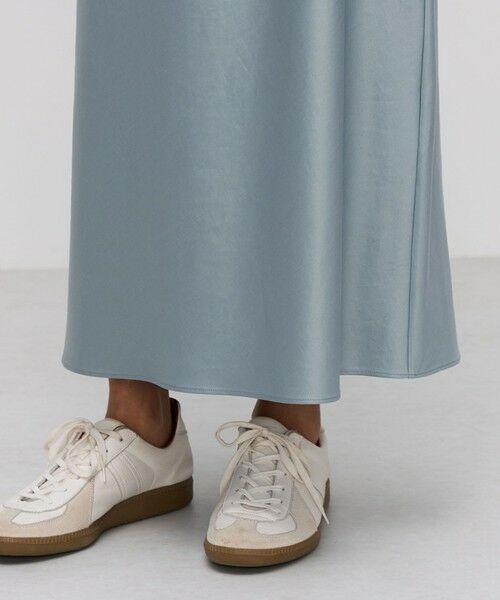 TOMORROWLAND / トゥモローランド ロング・マキシ丈ワンピース | コットンバックサテン オーガンジーコンビドレス | 詳細7