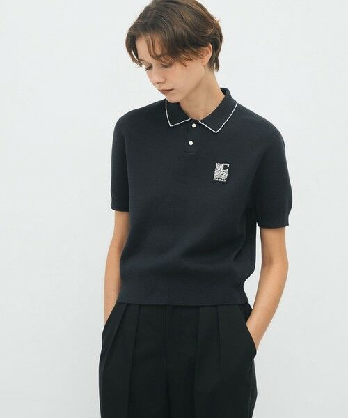 【6/8で出品終了】トゥモローランド CABaN コットンカシミヤ パーカーXS CABaN コットンカシミヤ パールポロプルオーバー （ニット