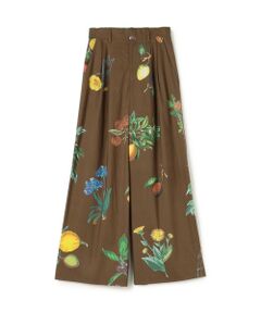 TOMORROWLAND / トゥモローランド その他パンツ | コットン Green Showerプリント 2タックワイドパンツ