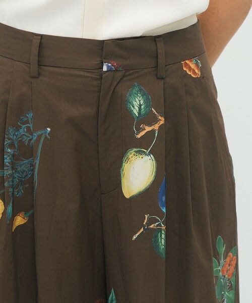 TOMORROWLAND / トゥモローランド その他パンツ | コットン Green Showerプリント 2タックワイドパンツ | 詳細5